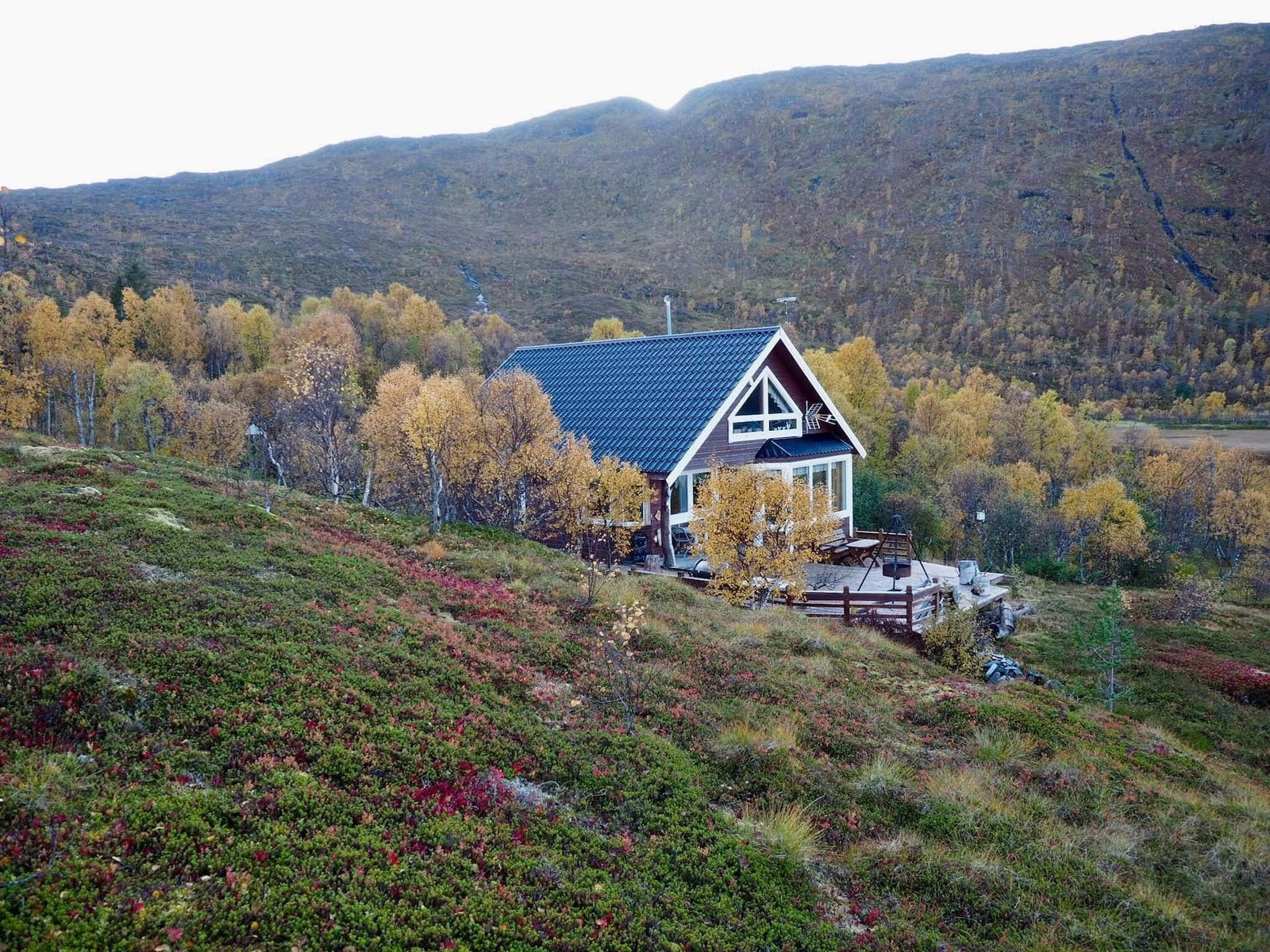 Utsikt fra Vest, front mot havet. Galleribilde