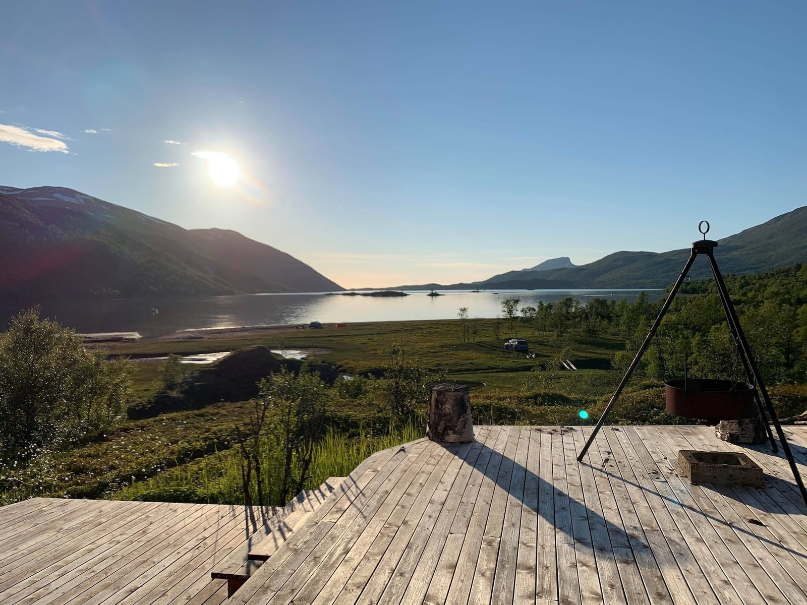 Utsikt fra platting. Galleribilde