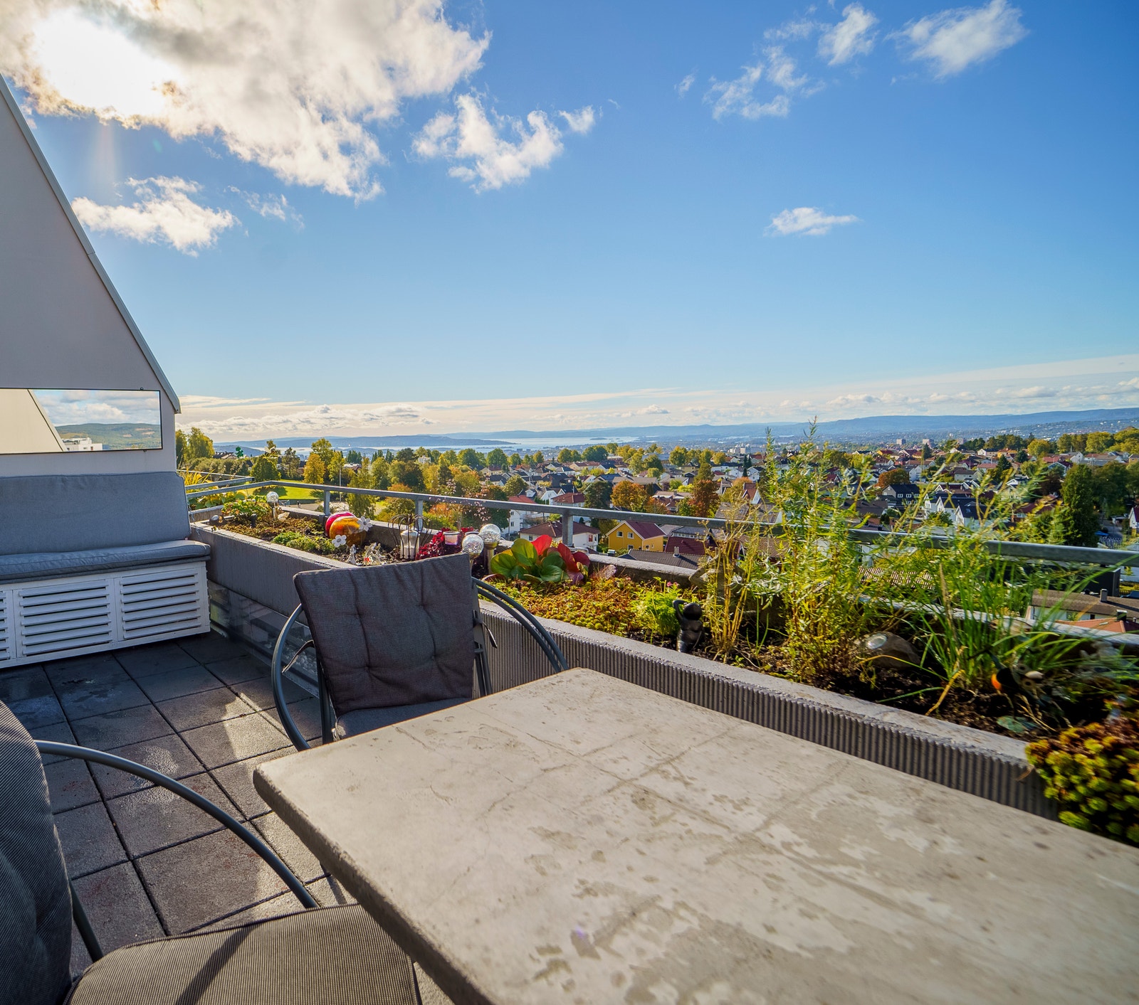 9. etg. Terrasse og utsikt Oslo by og fjord Galleribilde