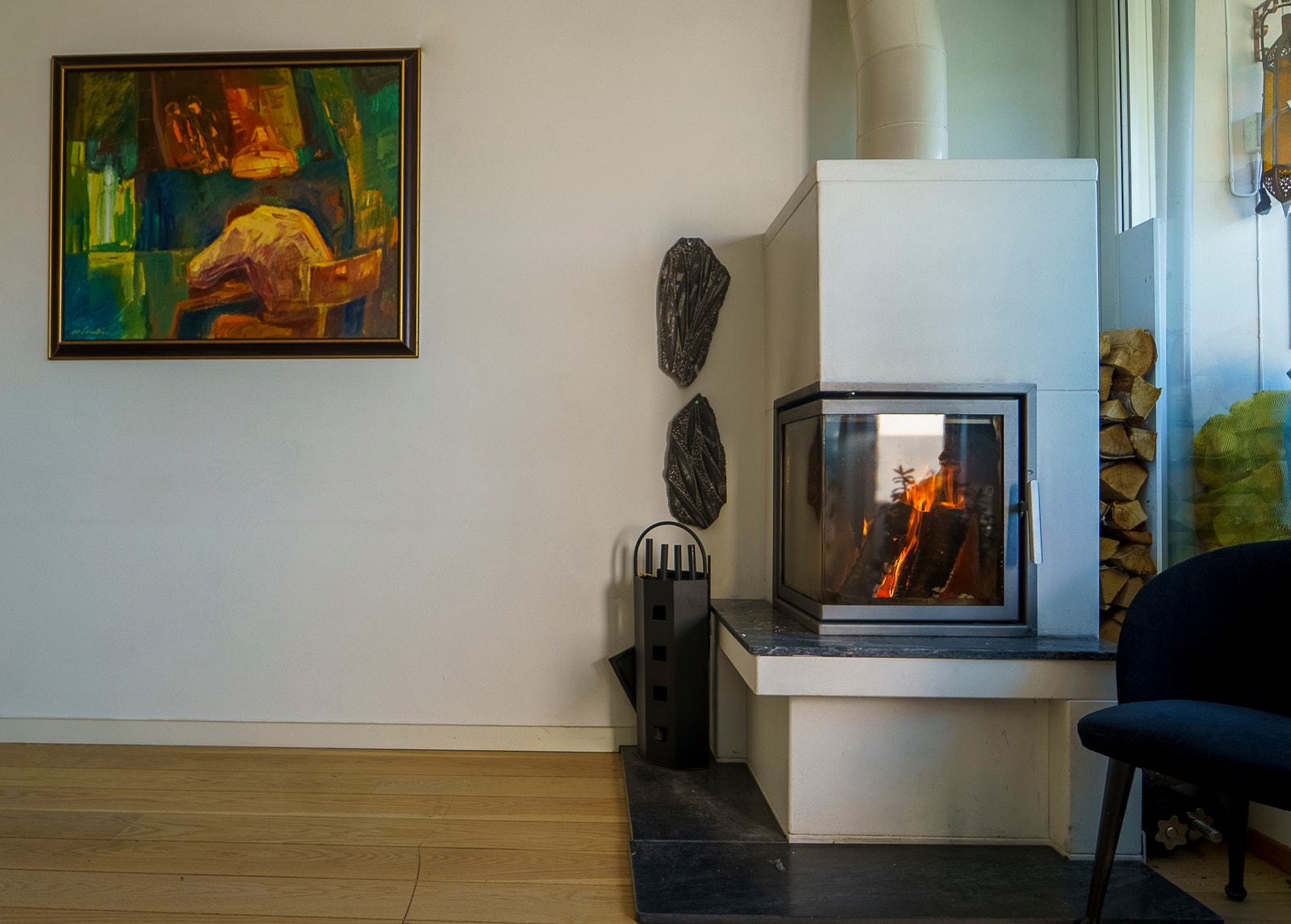 9. etg. Peis i stue Galleribilde