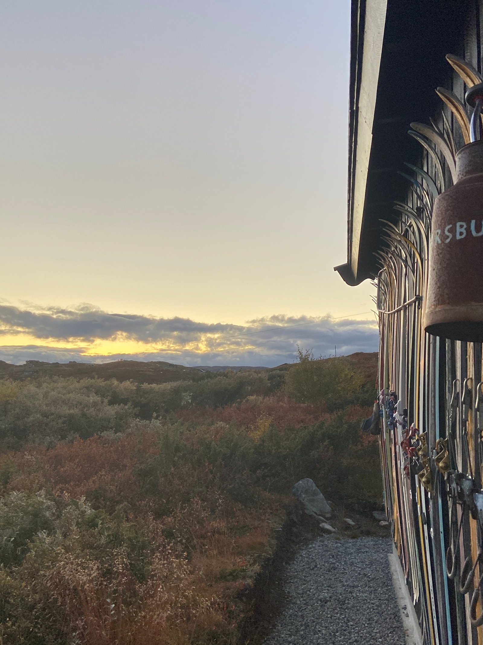 Solnedgang fra Larsbu Galleribilde