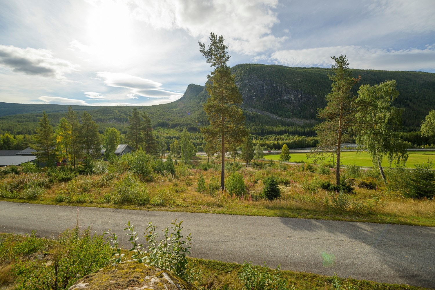 Utsikt frå Malmvegen på Torpo Galleribilde