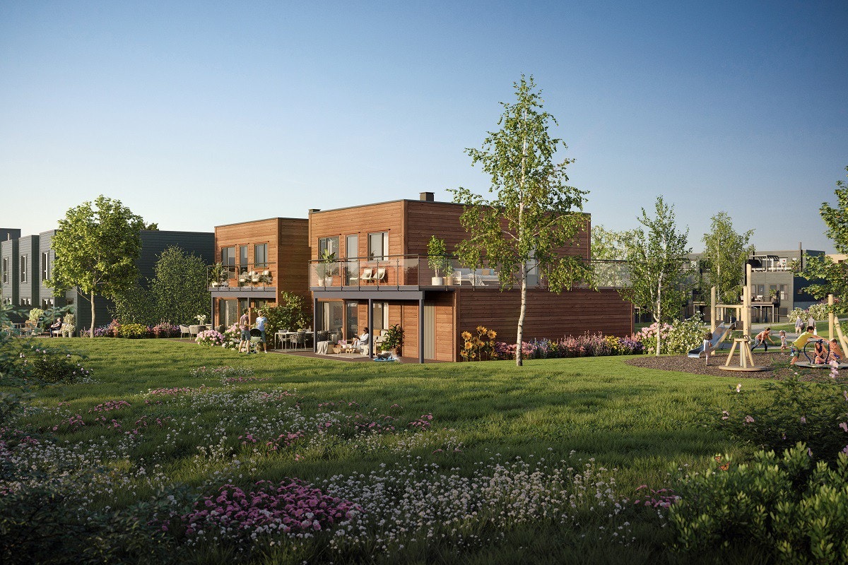 Hus 1 og 2 - Gode vestvendte takterrasser. Galleribilde