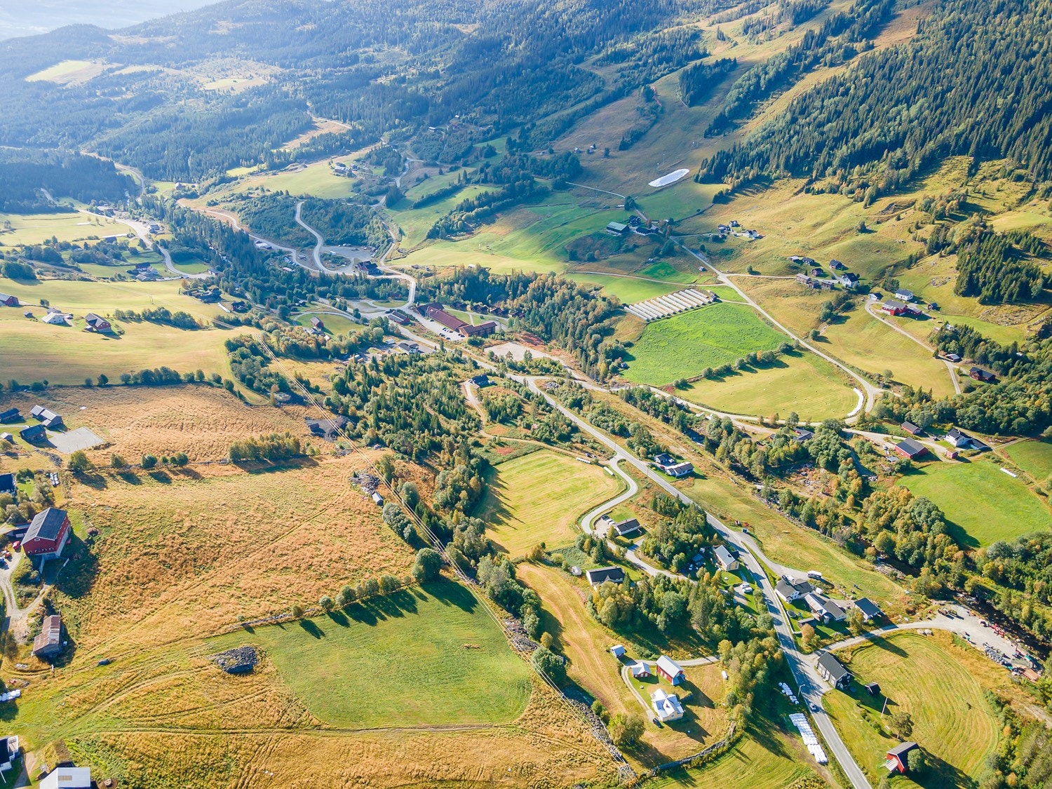 Votndalen er ei vakker og grøn fjellbygd i Hallingdal Galleribilde
