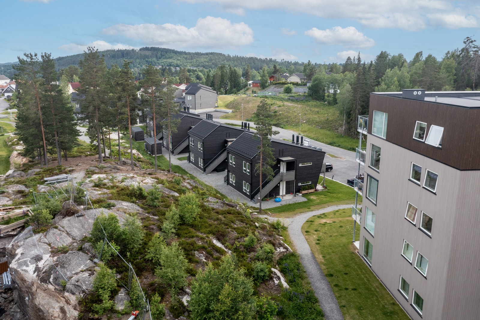 Utsikten fra balkongen Galleribilde