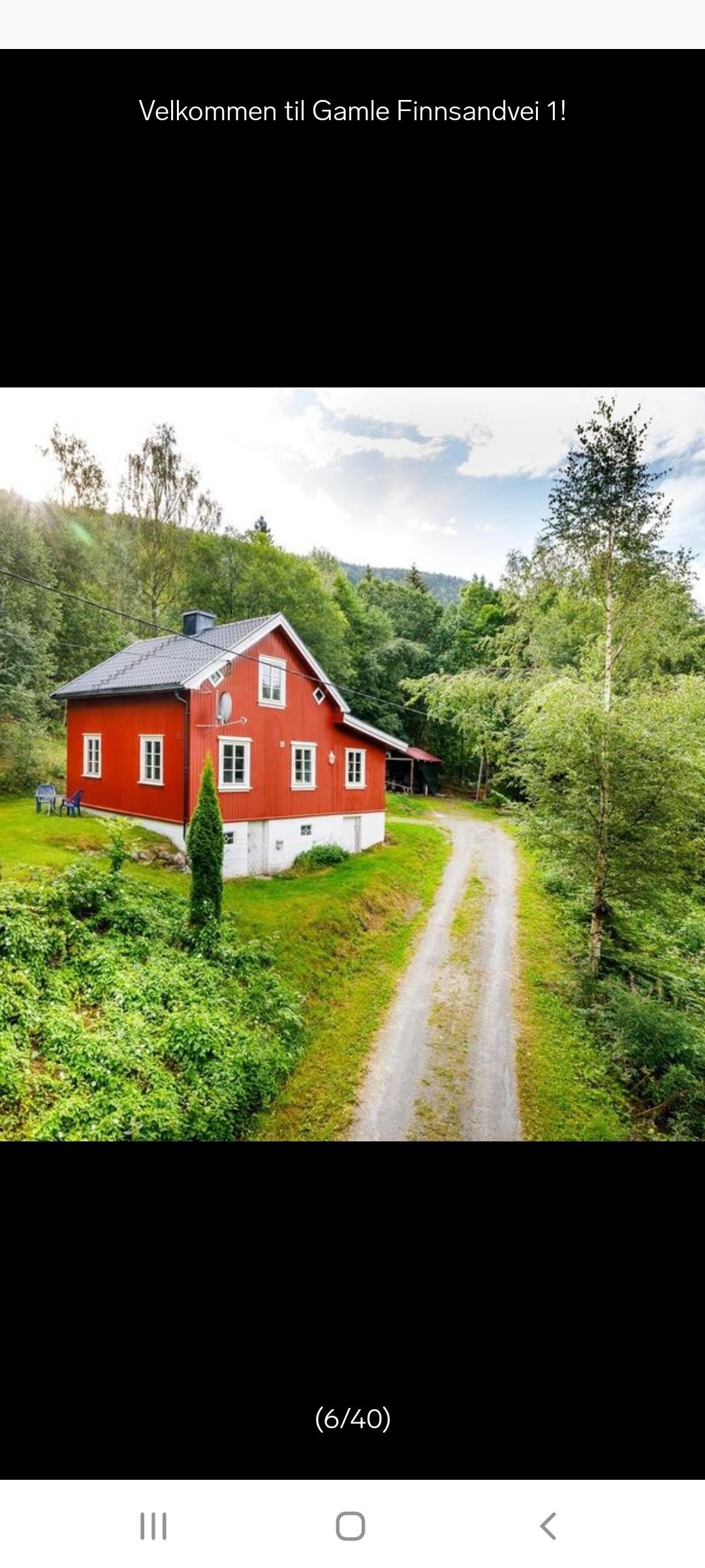 Vei opp til eiendommen Galleribilde