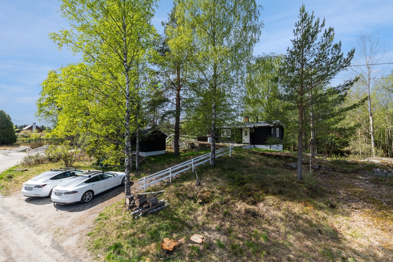 Eiendommen er tilknyttet privat vei. Galleribilde