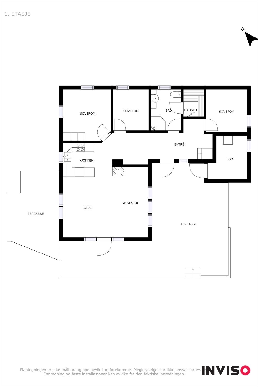 Plantegning 1.etasje Galleribilde
