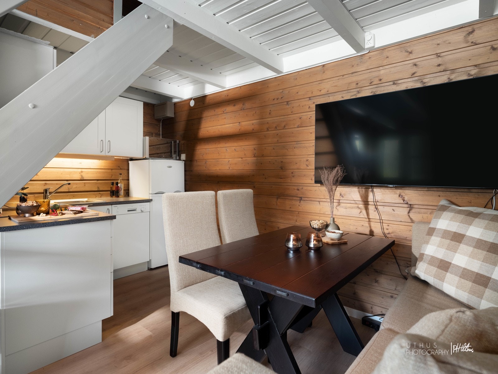 Koselig og lys kjøkkenkrok Galleribilde