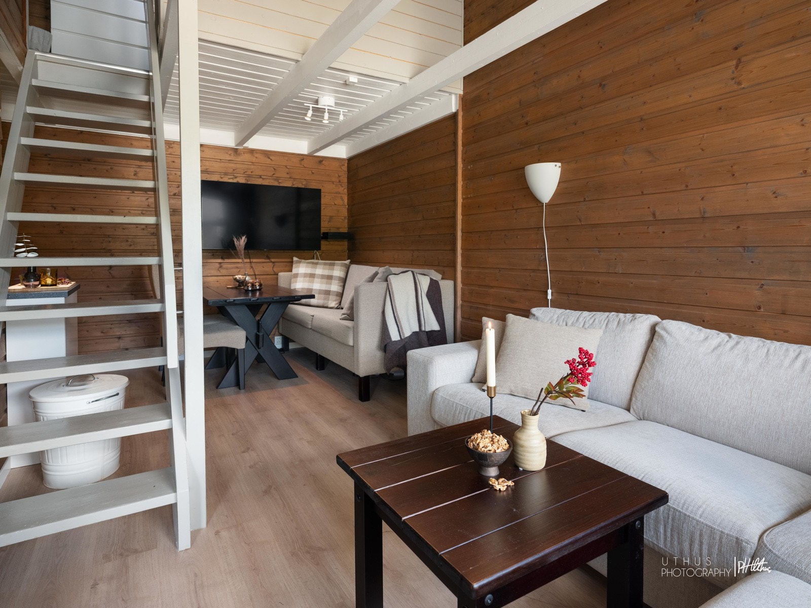 Åpen stue/kjøkken/spisestue løsning Galleribilde