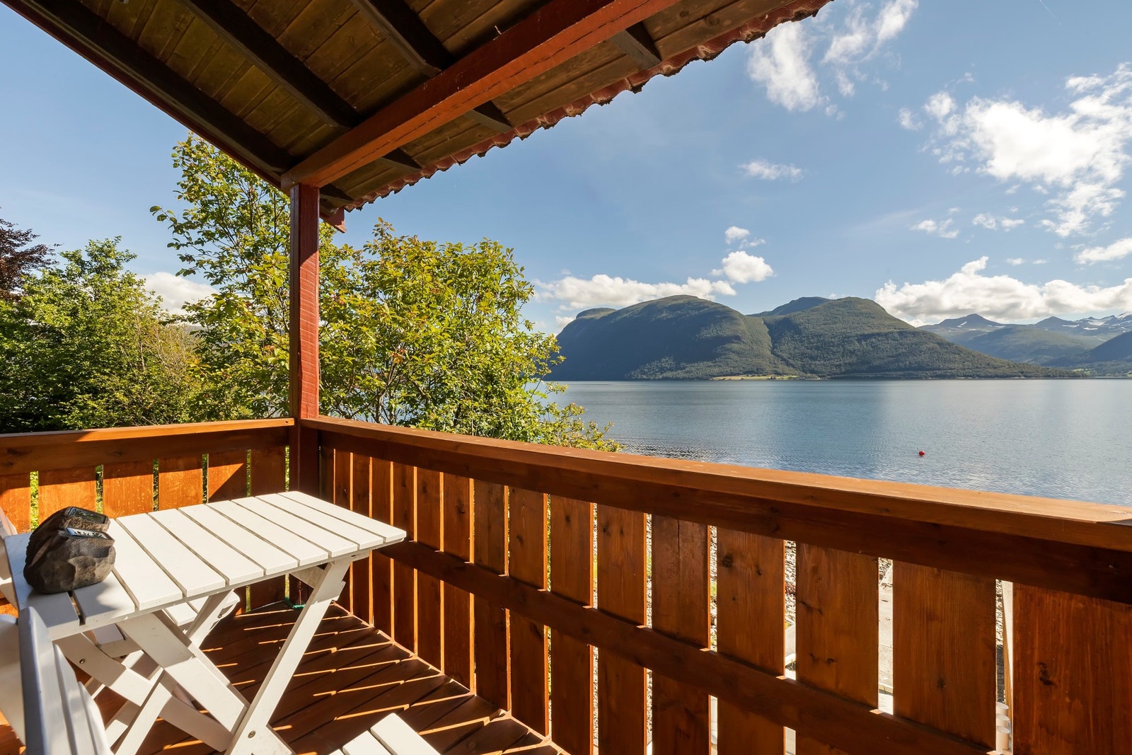 Flott utsikt over Langfjorden Galleribilde