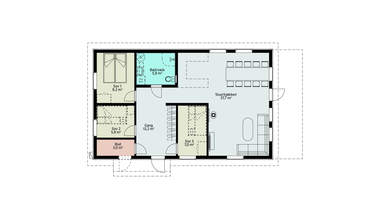 Ro 2 plantegning Galleribilde