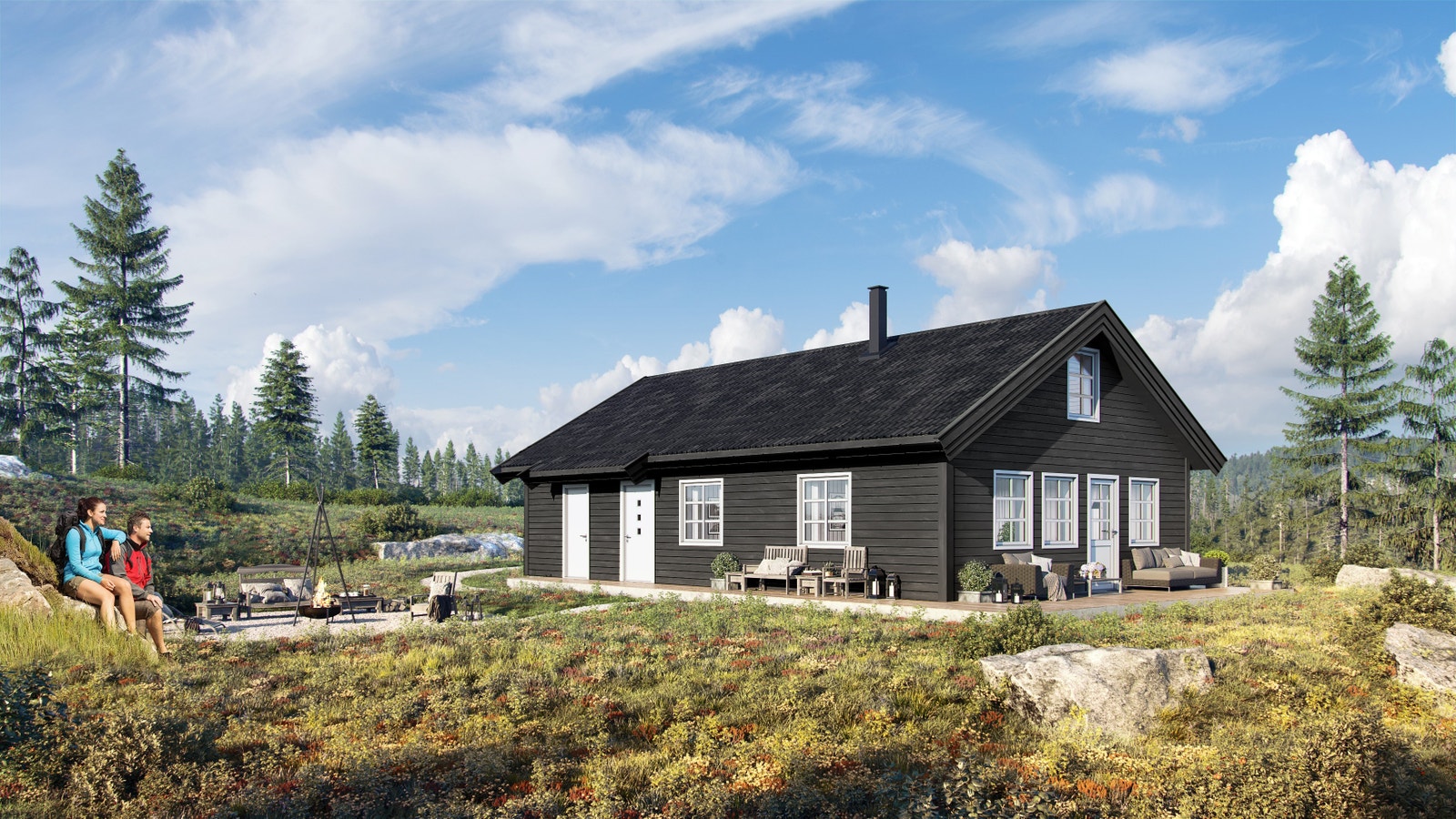 Ro 2 sommer (illustrasjon) Galleribilde