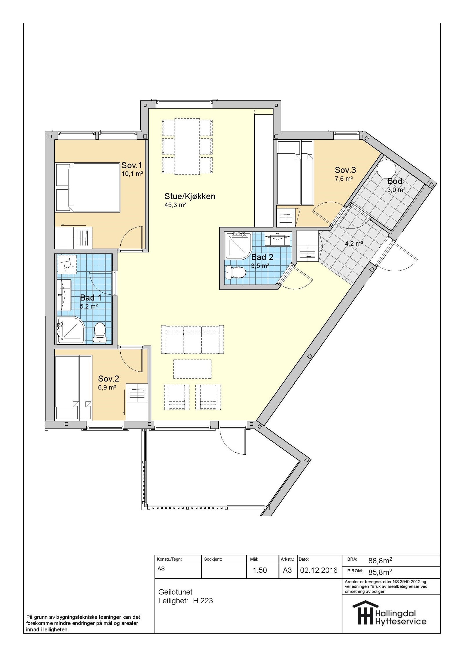Plantegning Galleribilde