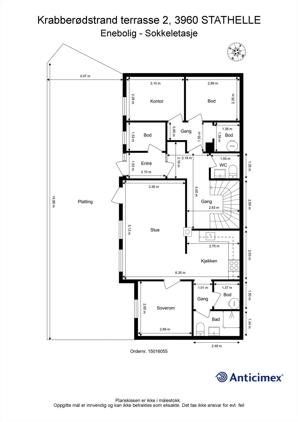 plantegning 1. etasje Galleribilde