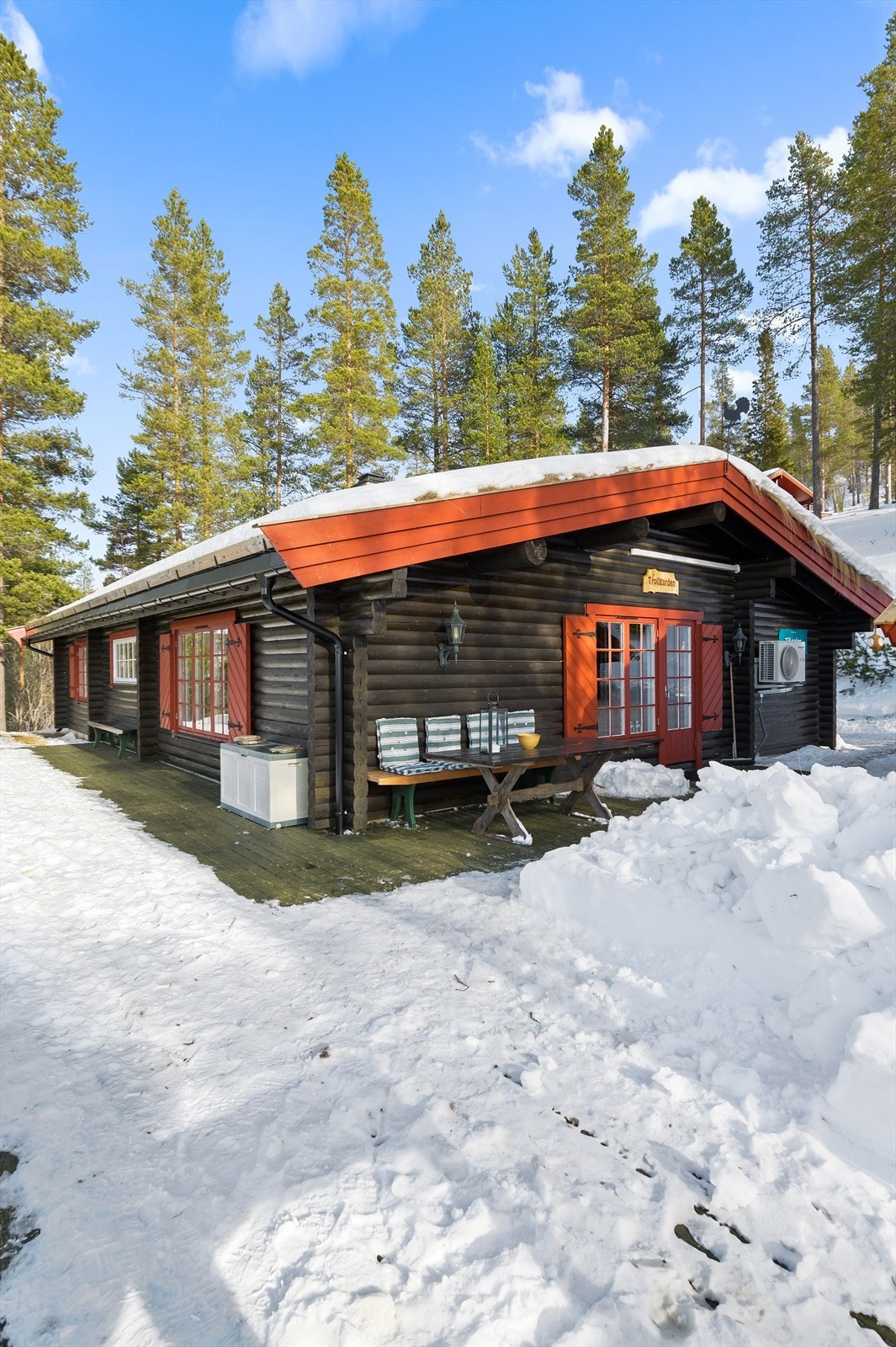 Terrassen er godt skjermet fra innsyn. Galleribilde