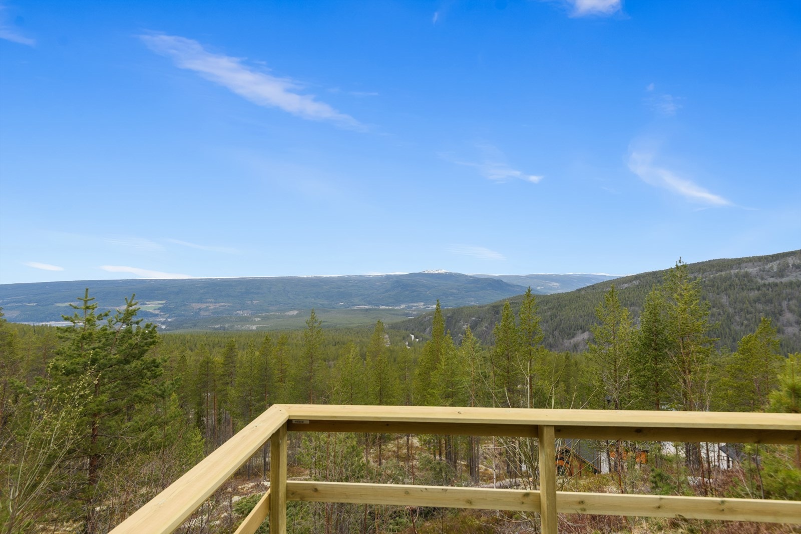 Utsikt fra terrassen. Galleribilde