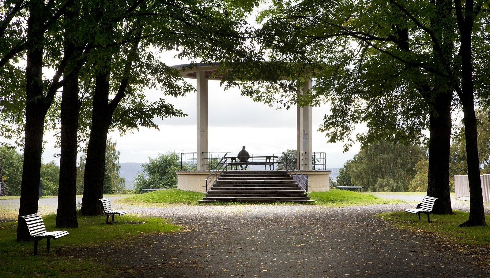 Nyt flott utsikt over byen i Torshovparken. Galleribilde