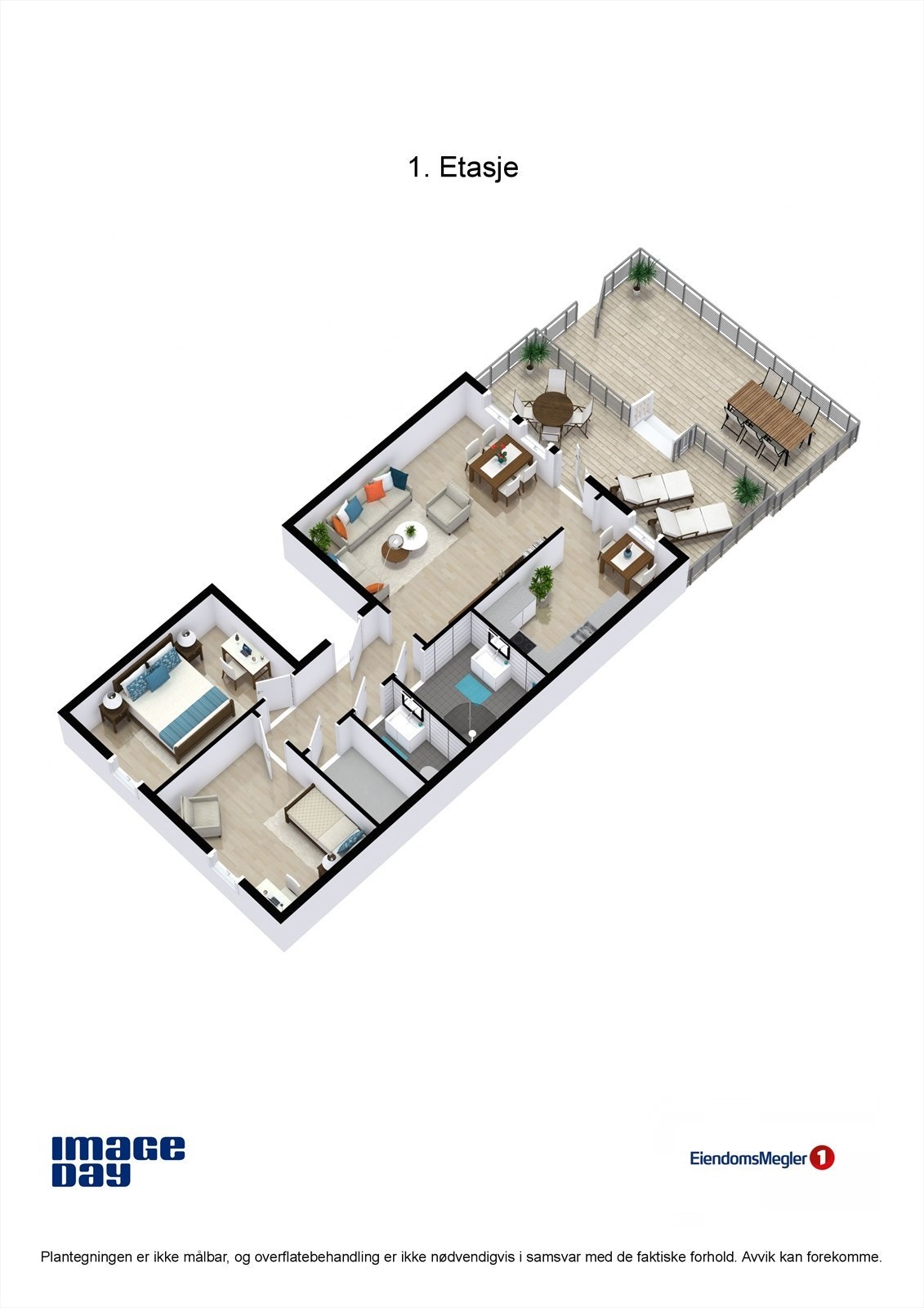 Plantegning 3D Galleribilde