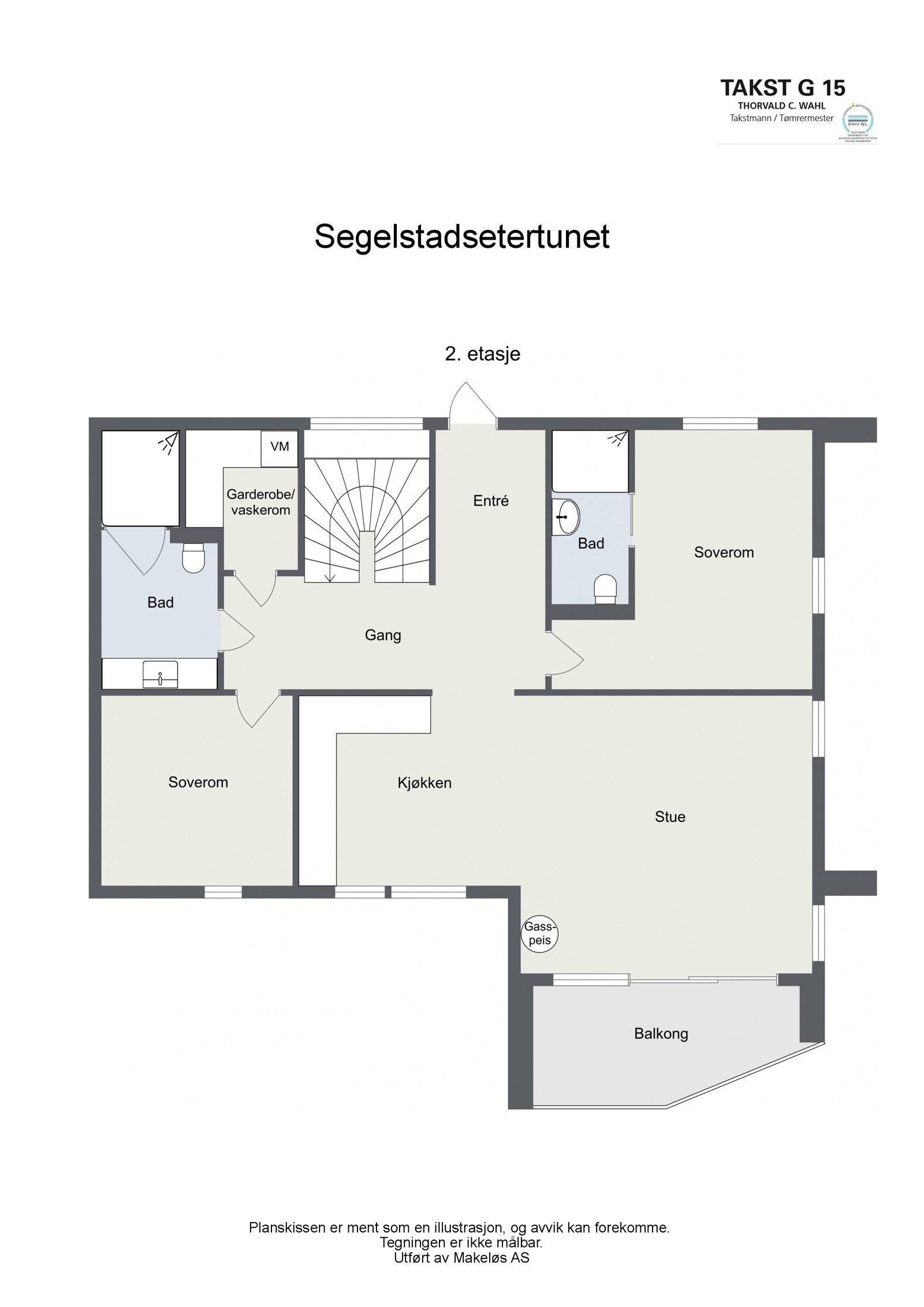 Planløsning 2. etasje. Galleribilde