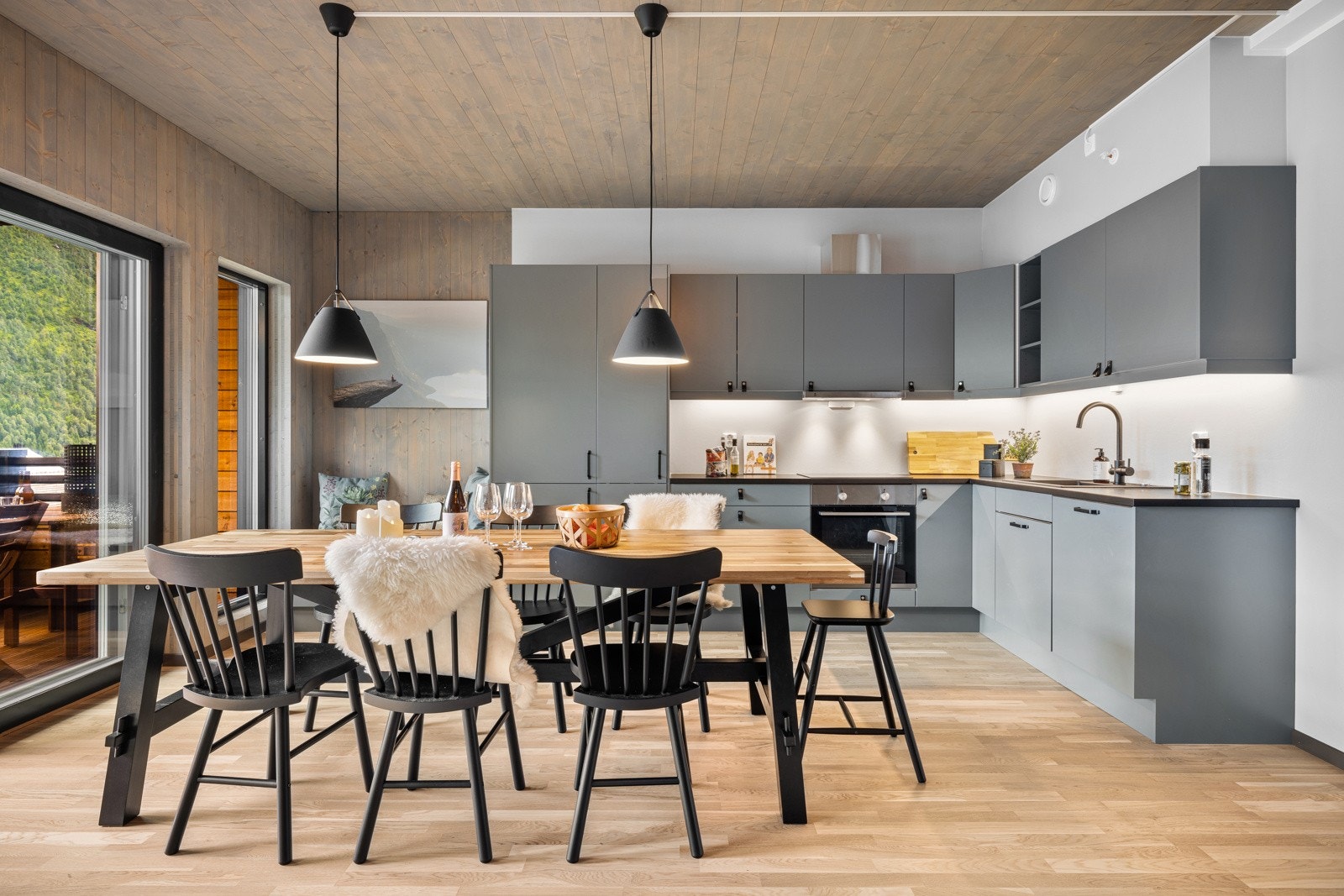 Åpen løsning til kjøkkenet Galleribilde