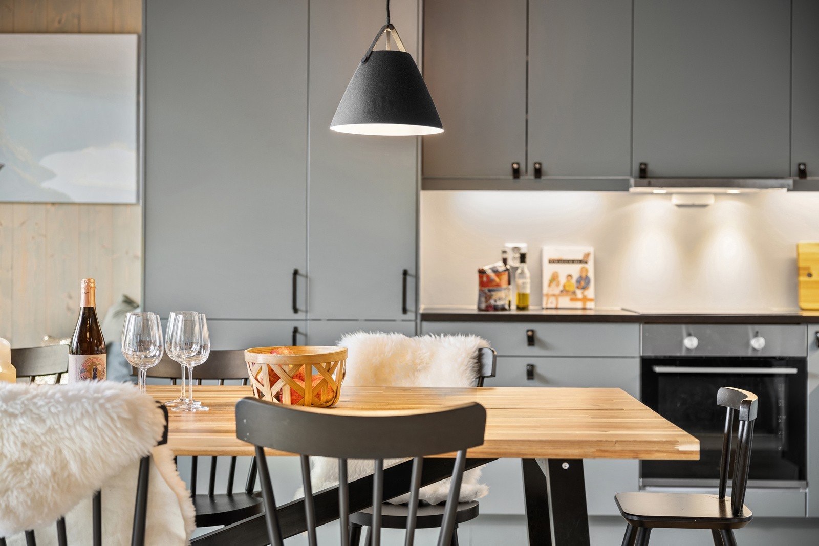 Her er også integrerte hvitevarer Galleribilde