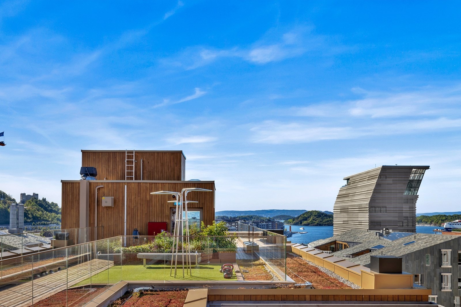 Takterrassen har fantastisk utsikt Galleribilde