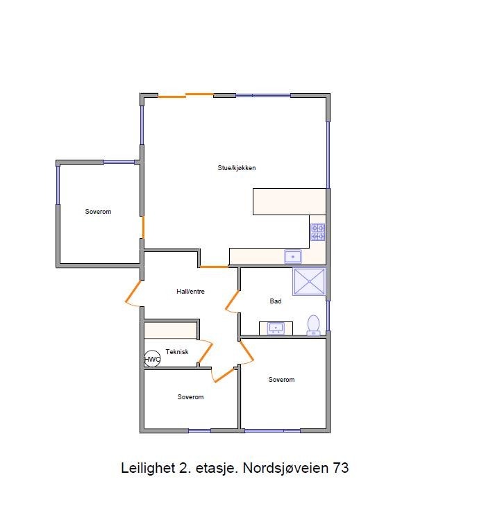 Planskisse Galleribilde