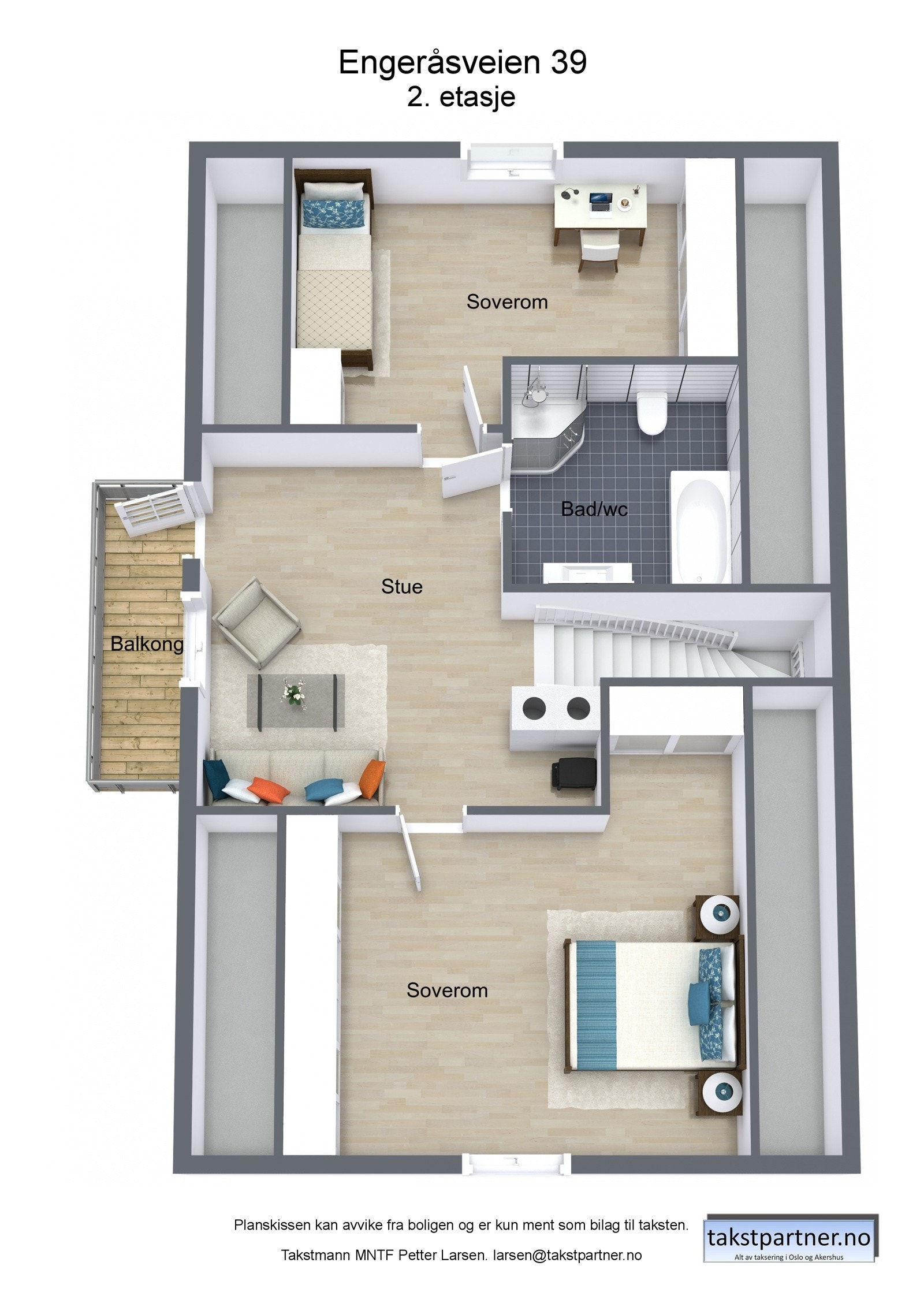 Plantegning 2. etasje Galleribilde