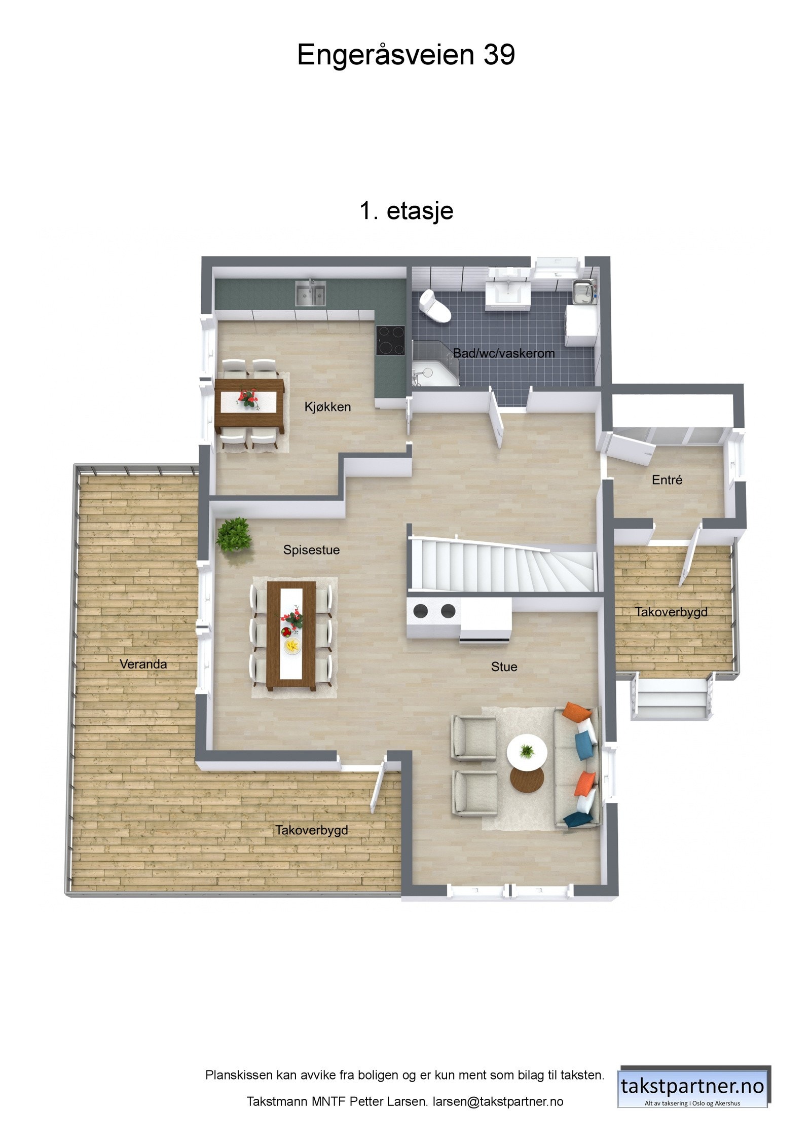 Plantegning 1. etasje Galleribilde