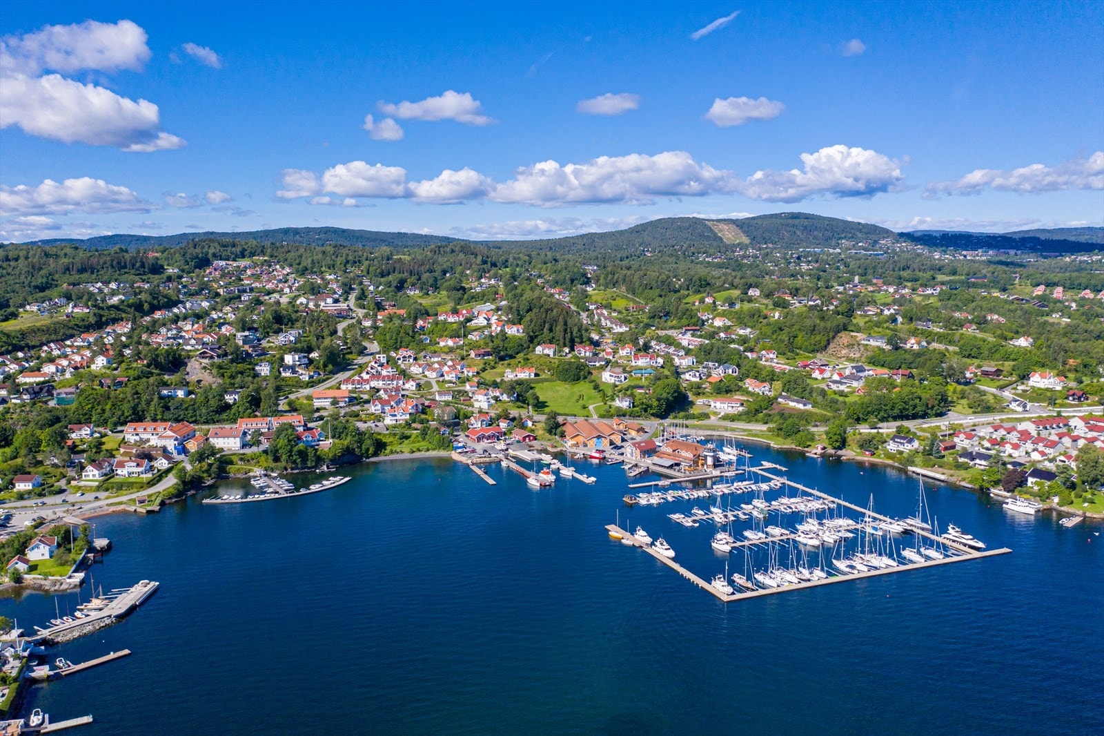 Vollen Marina Drone Galleribilde