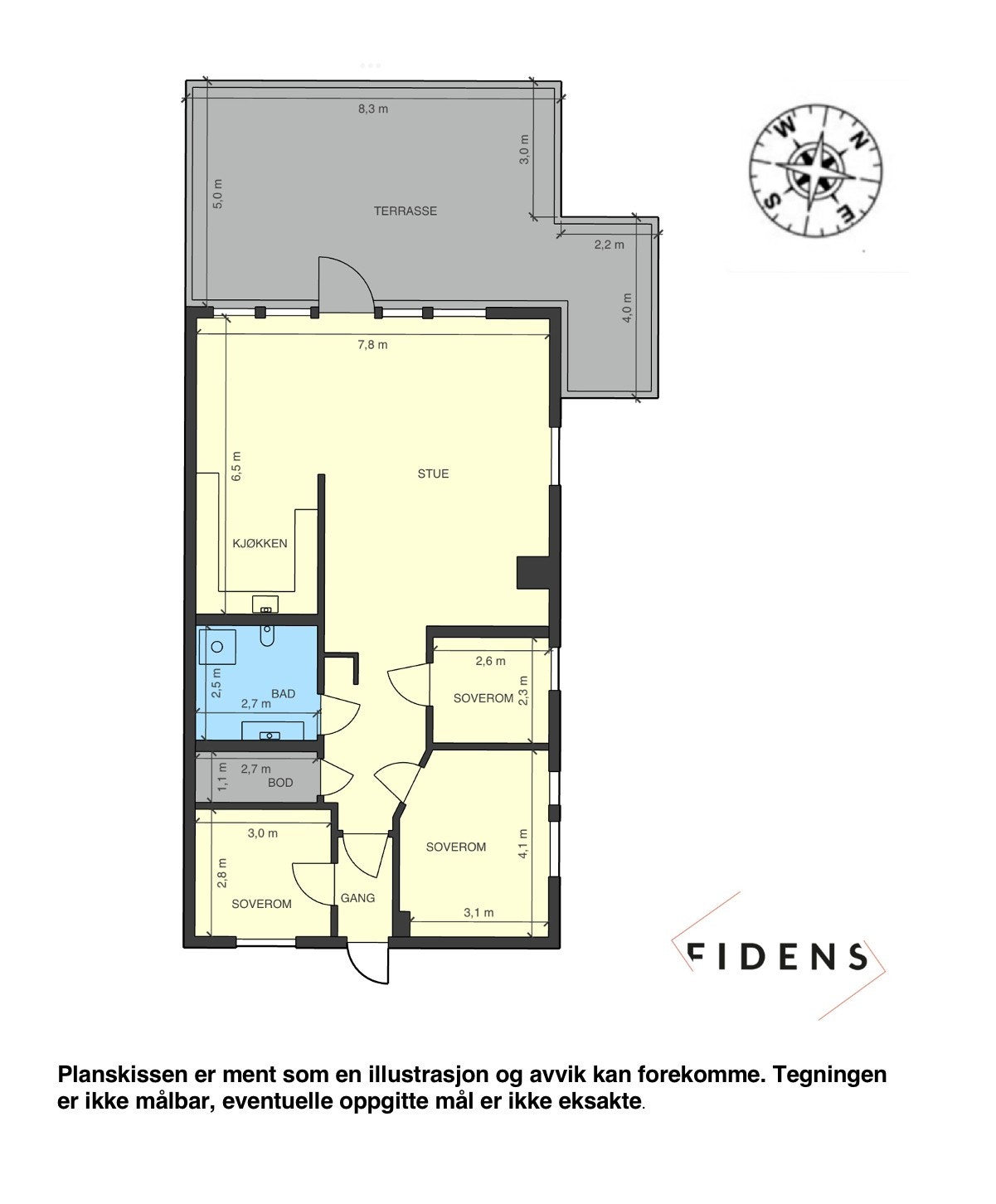 Plantegning Galleribilde
