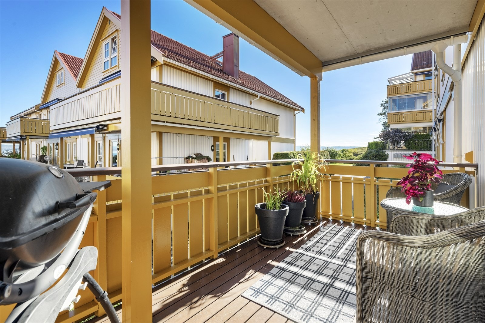 Uteområdet kan deles inn i ulike soner for møblering Galleribilde