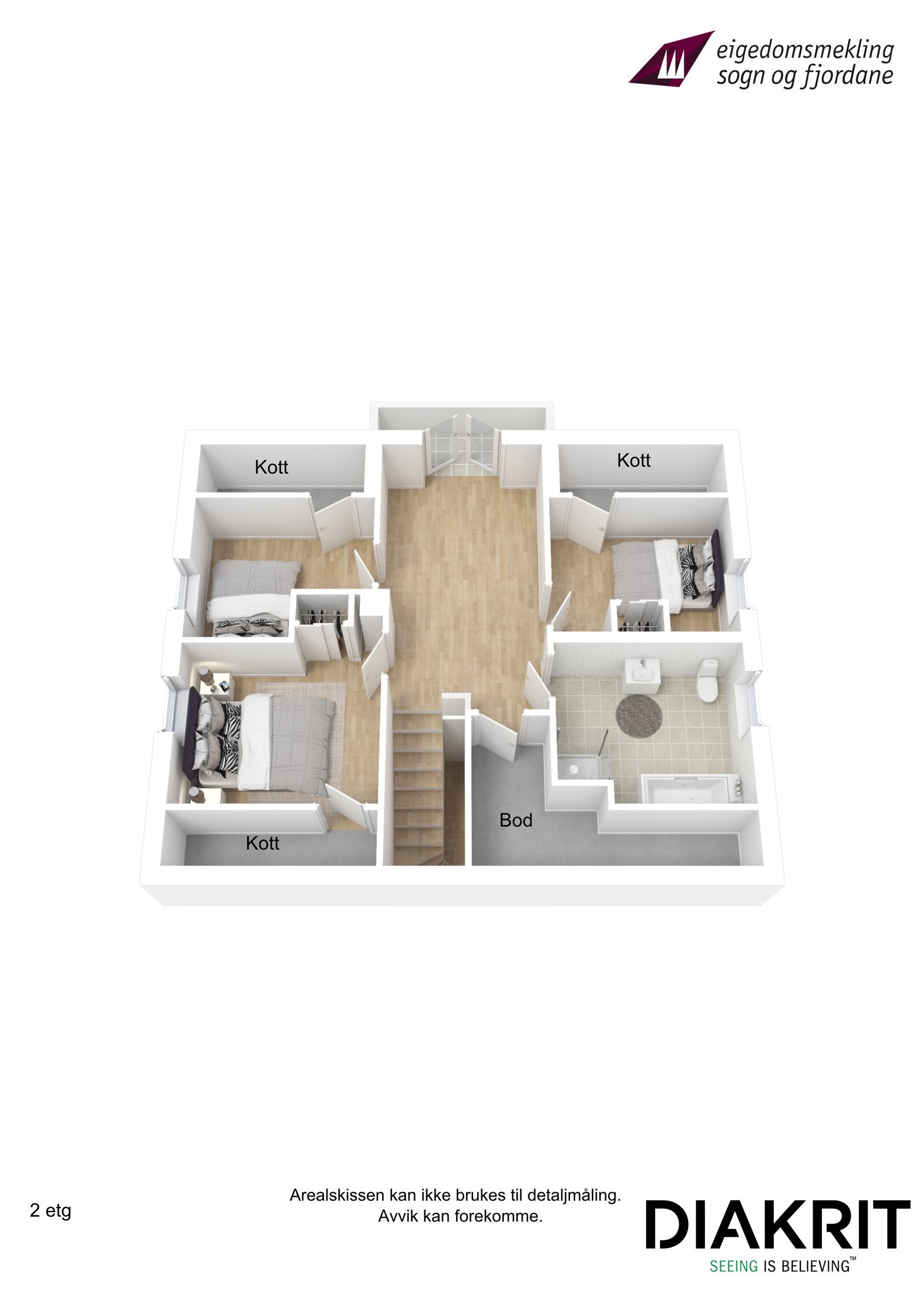 Plantegning 2.etg. Galleribilde