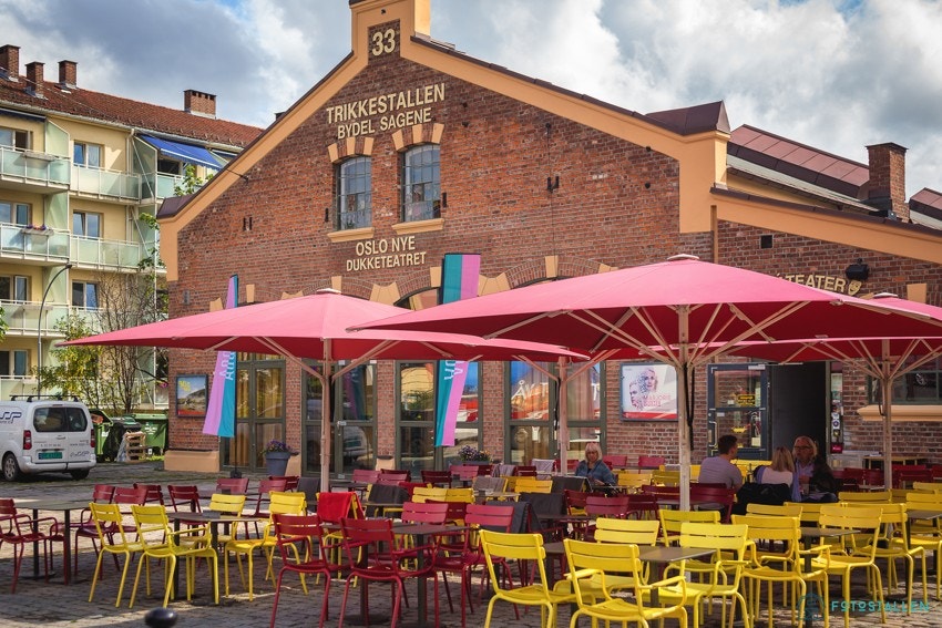 Torshov har en rekke flotte kulturtilbud med blant annet Trikkestallen med teater og koselig uteservering på sommerstid. Galleribilde