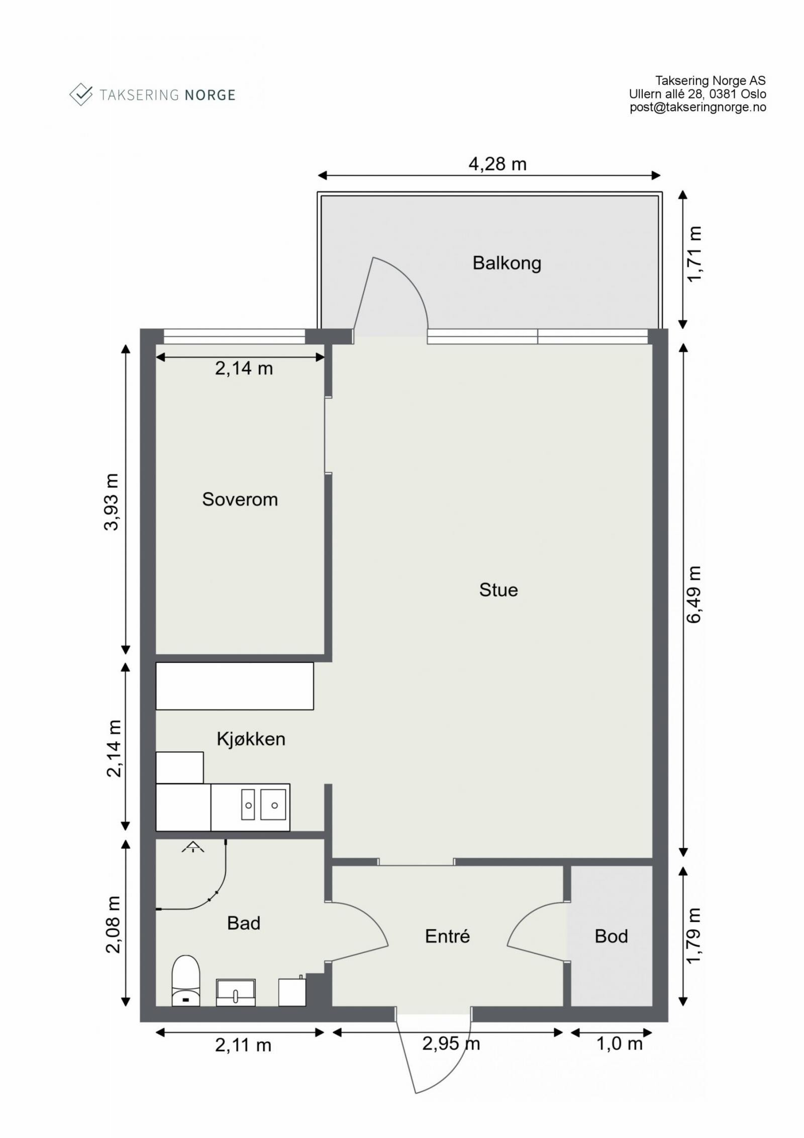 Planskisse Galleribilde