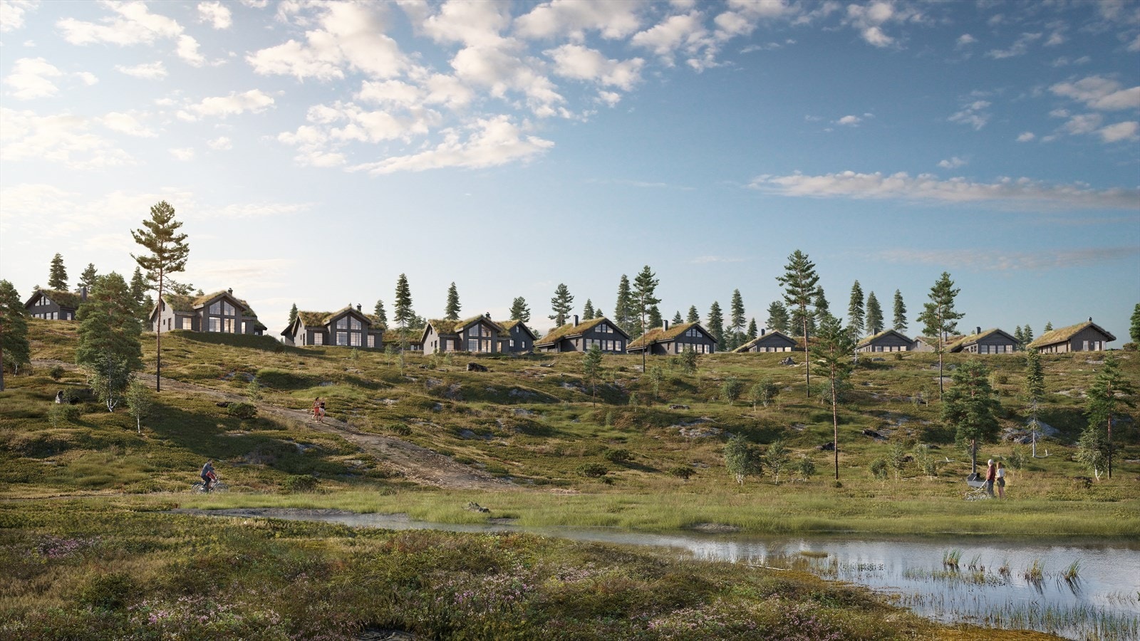 Turufjell Sprenåsgrenda sett fra Istjern - Bildet er kun til illustrasjon og avvik kan forekomme Galleribilde