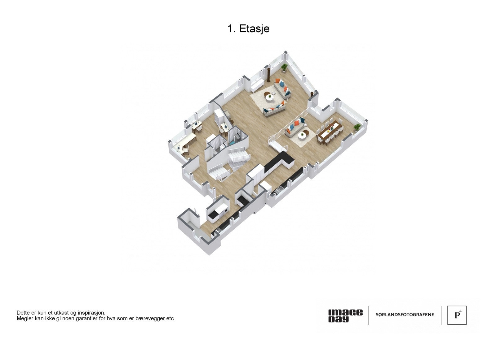3dtegning 1.etg. Galleribilde