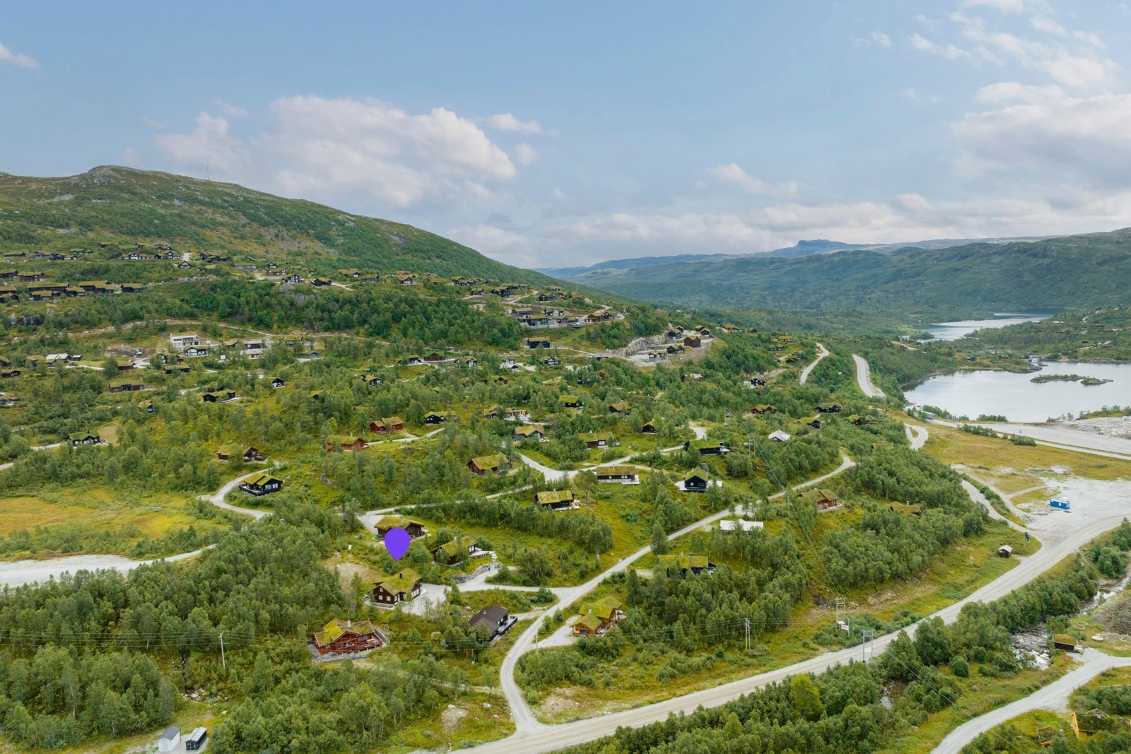 Luftfoto mot sør Galleribilde