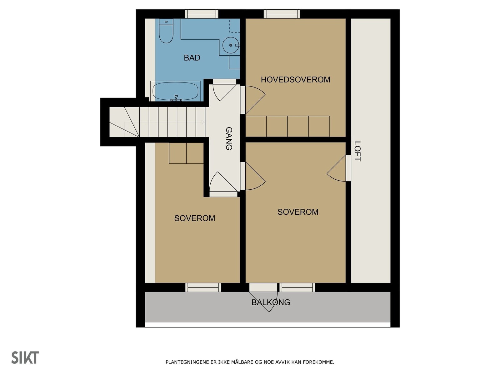 Plantegning 2 etasje Galleribilde