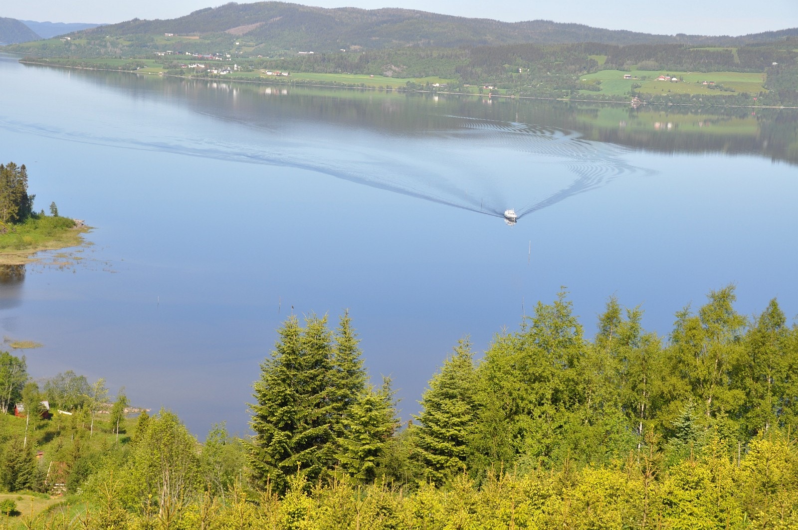Selbusjøen en sommerdag Galleribilde