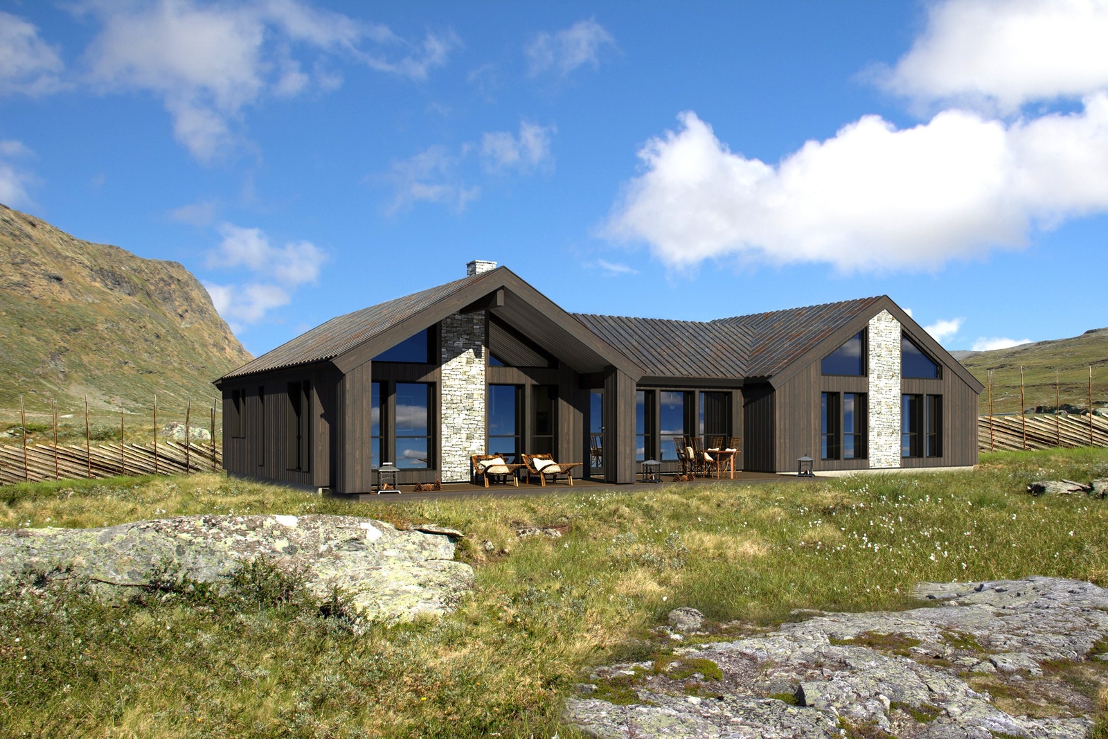 Hytte modeller fra Blåne Galleribilde