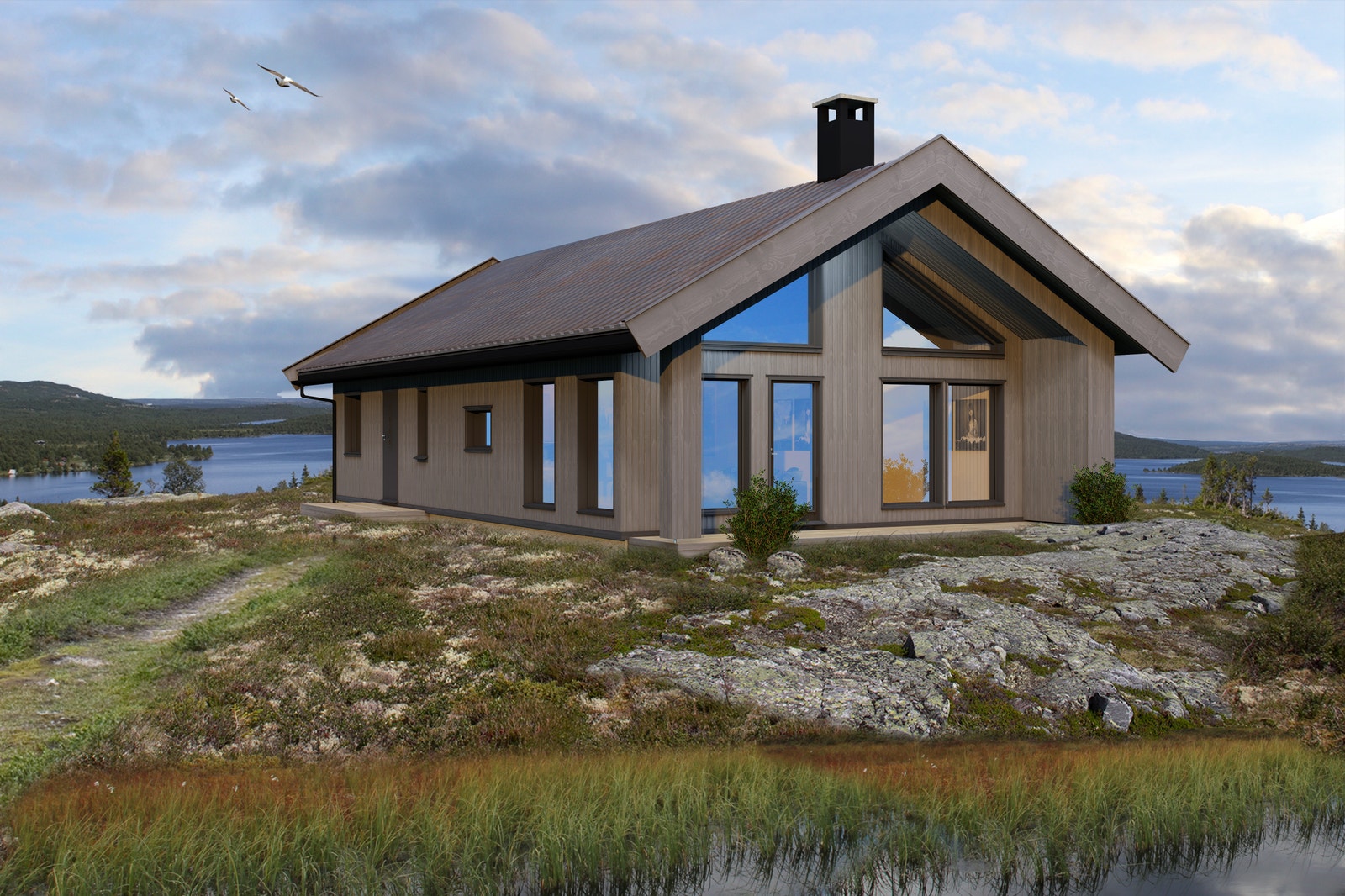 Hytte modeller fra Blåne Galleribilde