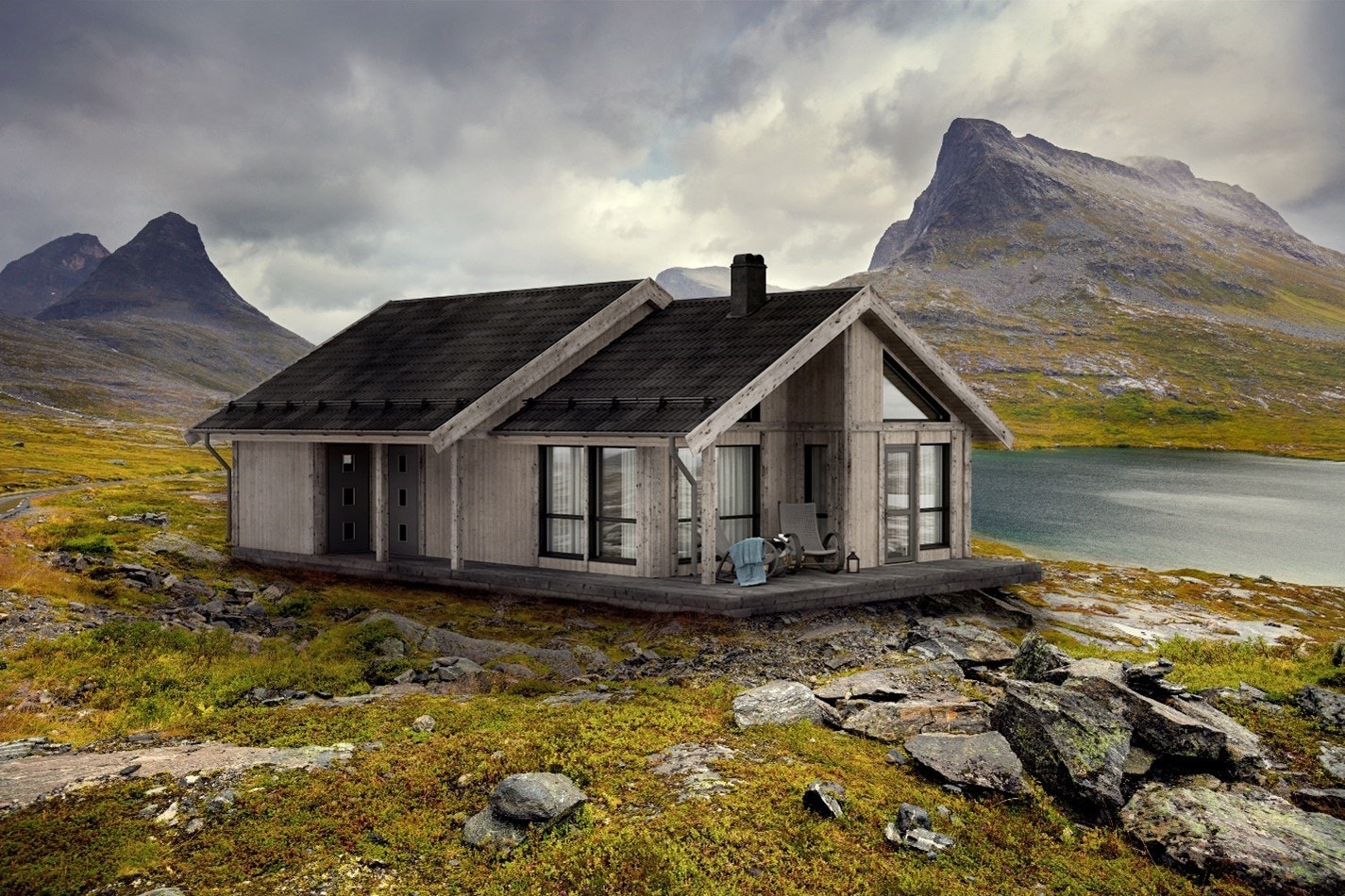 Hytte modeller fra Blåne Galleribilde