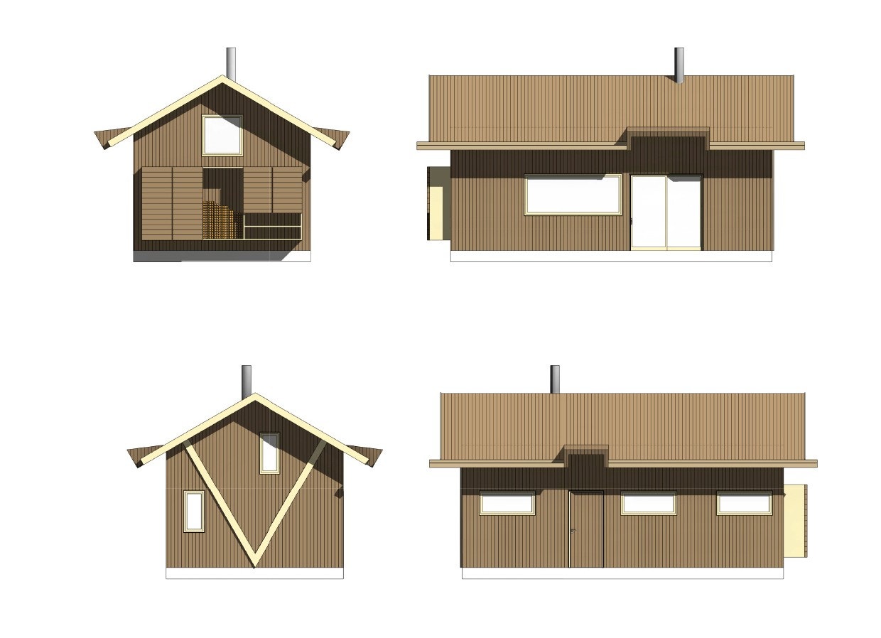 Fasader hyttetypen Odd Galleribilde