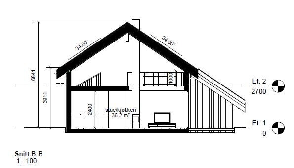 Snitt B-B Galleribilde