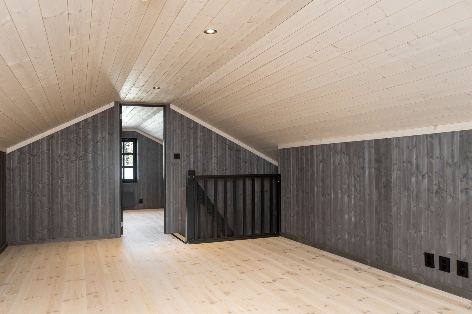 Romslig loftstue fra hyttemodell Skogshorn. Galleribilde