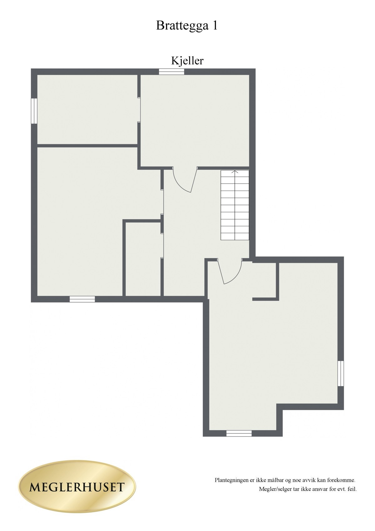 Plantegning kjeller 2D Galleribilde