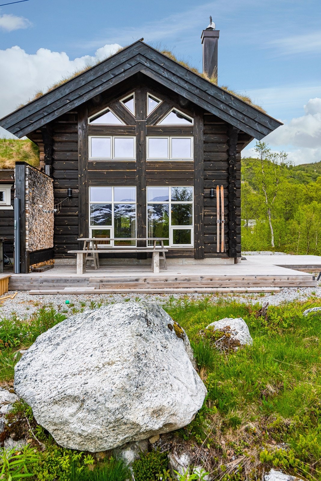 En sjarmerende, moderne og gjennomført duohytte Galleribilde