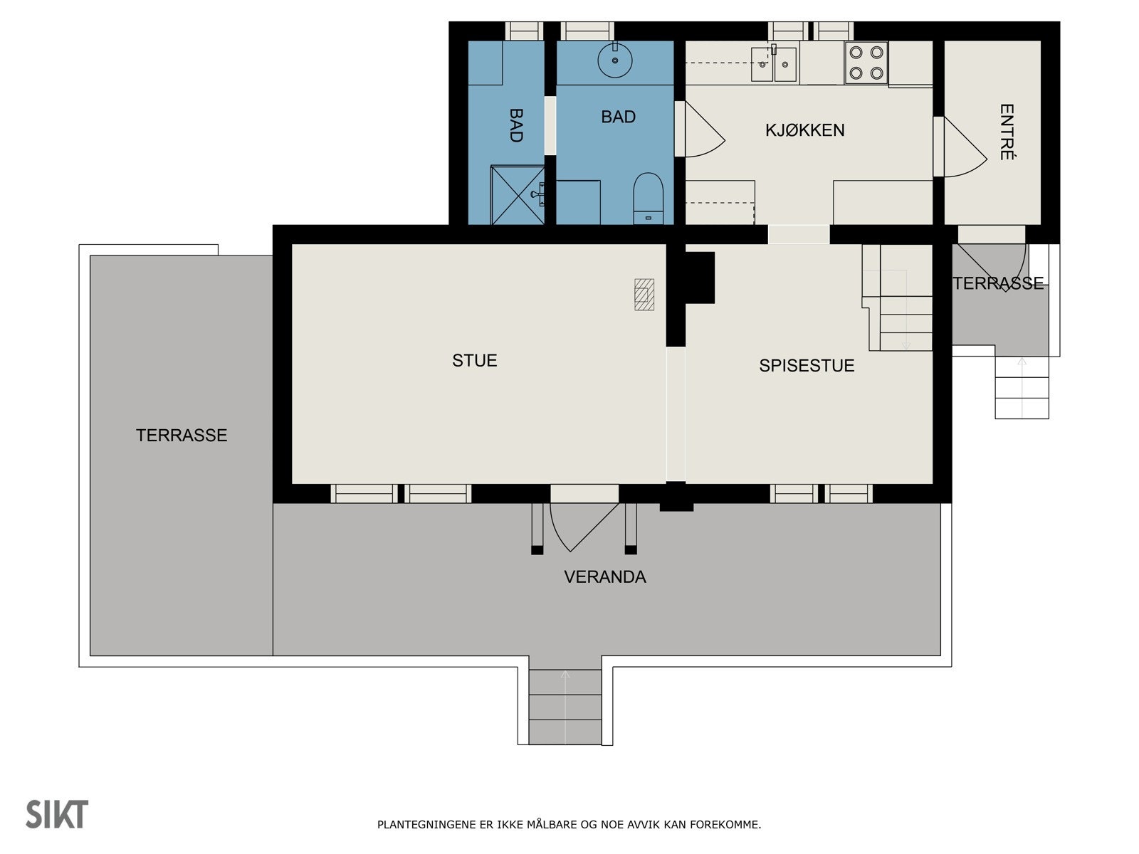 Plantegning 1.etasje Galleribilde